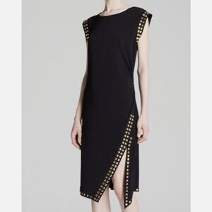 Michael Kors Black Dress with Gold Accents